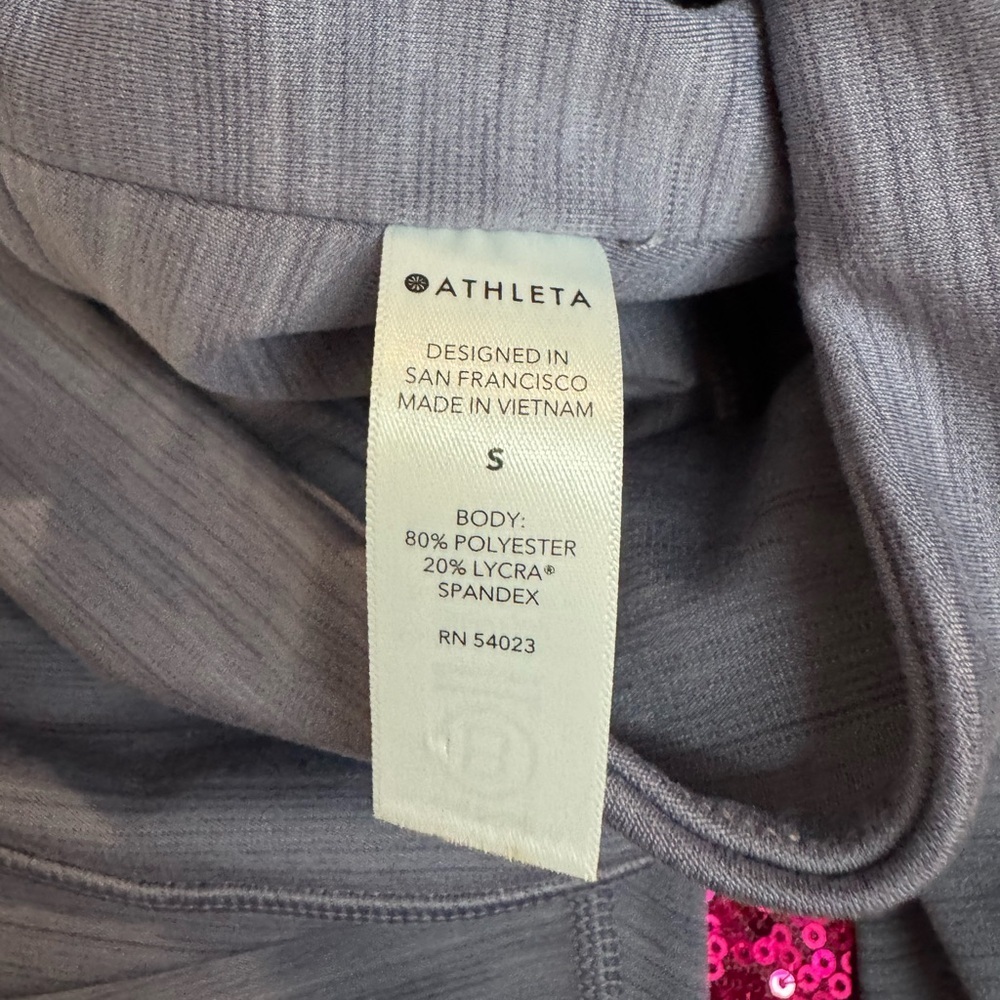ATHLETA 🩶 “Elation Space Dye 7/8 Tight” Athleisure Leggings (Women’s Size Small) - Picture 8 of 10